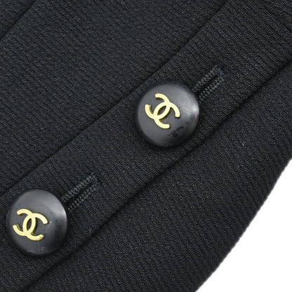 Chanel 1995 Single Breasted Jacket Black #38