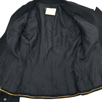 Chanel 1995 Single Breasted Jacket Black #38