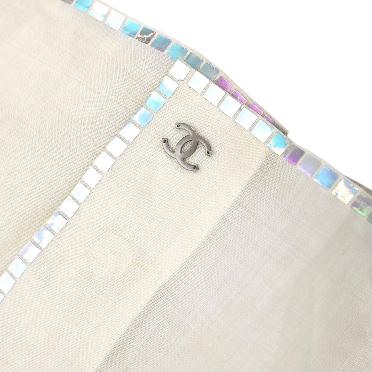 Chanel 1999 Sheer Blouse Shirt Ivory #38