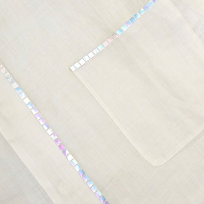 Chanel 1999 Sheer Blouse Shirt Ivory #38