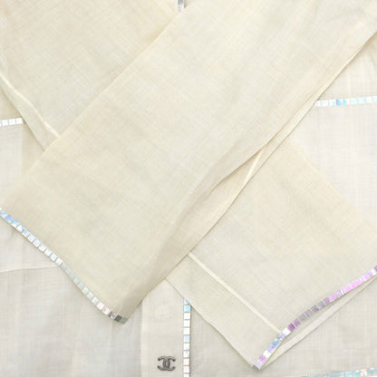 Chanel 1999 Sheer Blouse Shirt Ivory #38