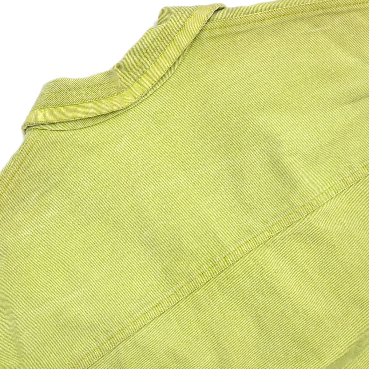 Chanel Single Breasted Jacket Denim Light Green