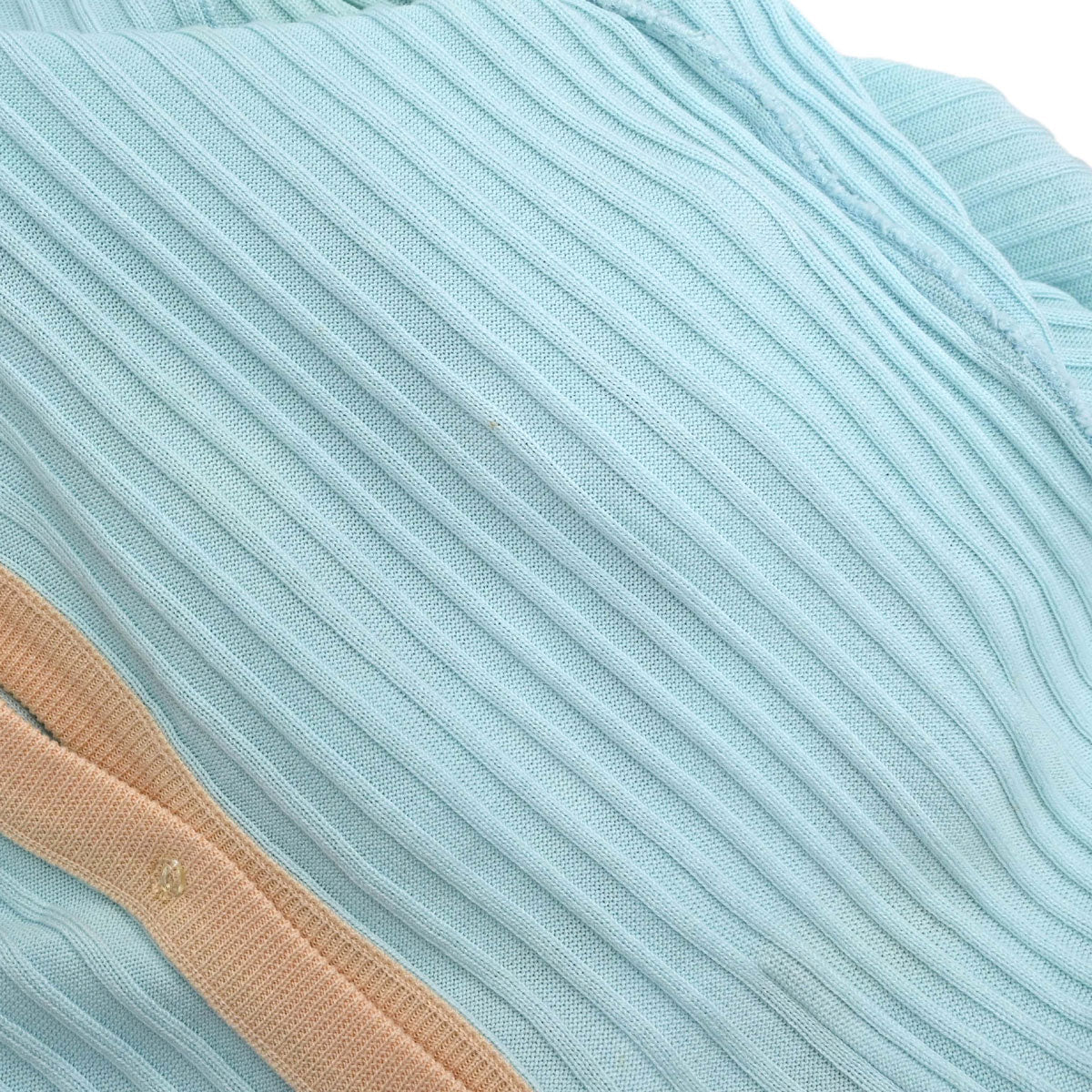 Chanel 1997 Ribbed Cotton Cardigan #44