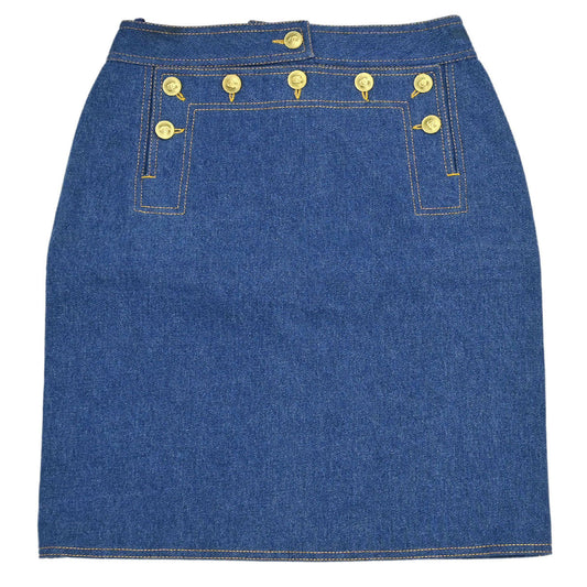 Chanel 1994 Denim Skirt Blue #36