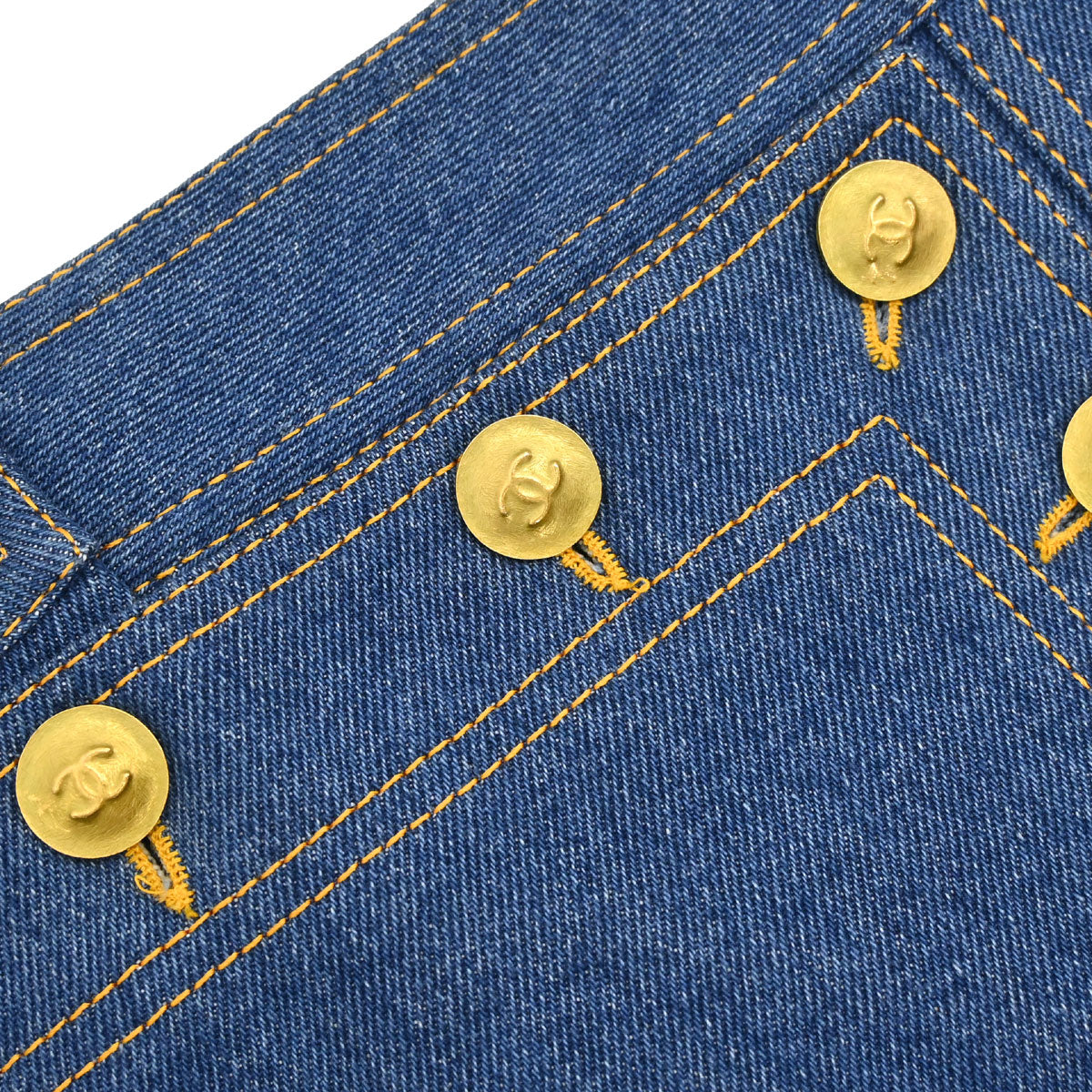Chanel 1994 Denim Skirt Blue #36