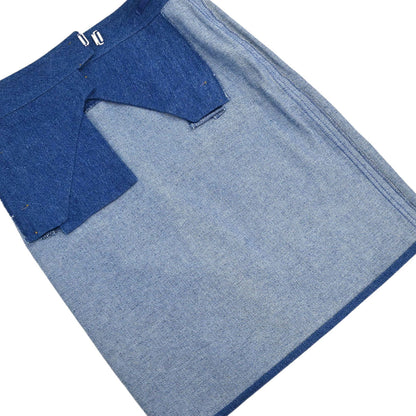 Chanel 1994 Denim Skirt Blue #36