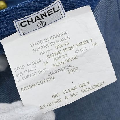 Chanel 1994 Denim Skirt Blue #36