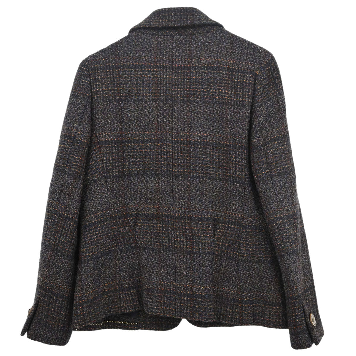 Chanel 2002 Single Breasted Tweed Jacket Black #38