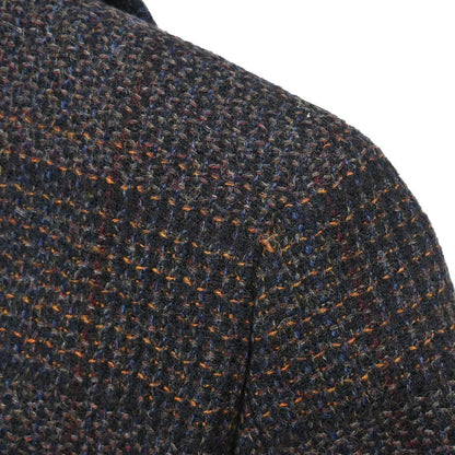 Chanel 2002 Single Breasted Tweed Jacket Black #38