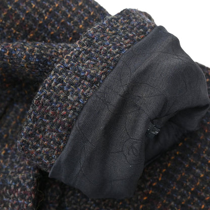 Chanel 2002 Single Breasted Tweed Jacket Black #38