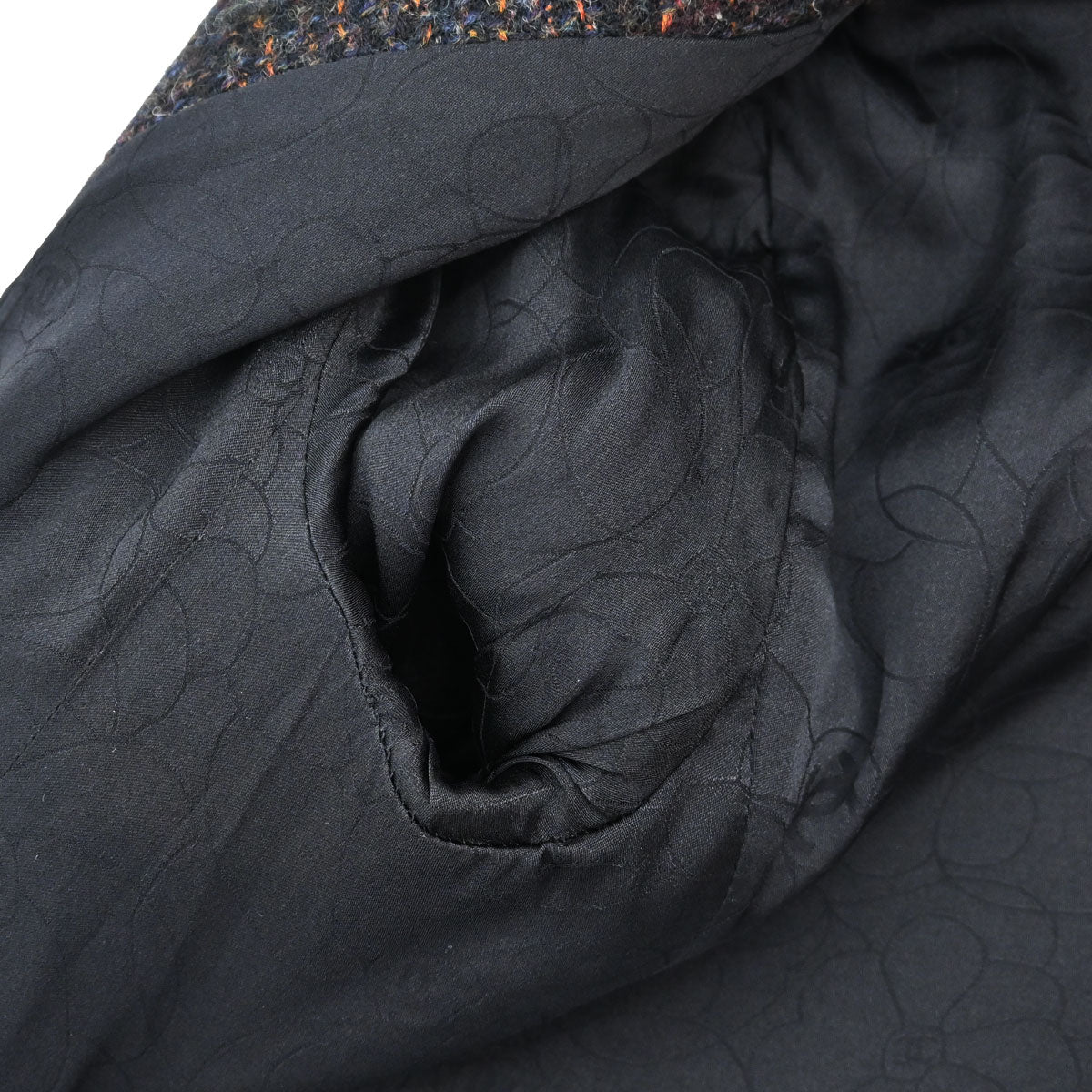 Chanel 2002 Single Breasted Tweed Jacket Black #38