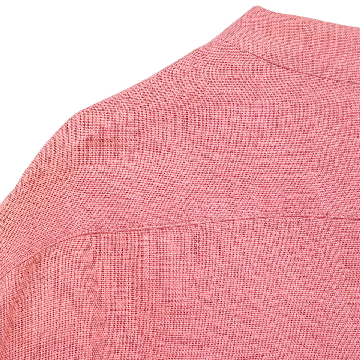 Chanel 1996 Collarless Linen Jacket Pink #40