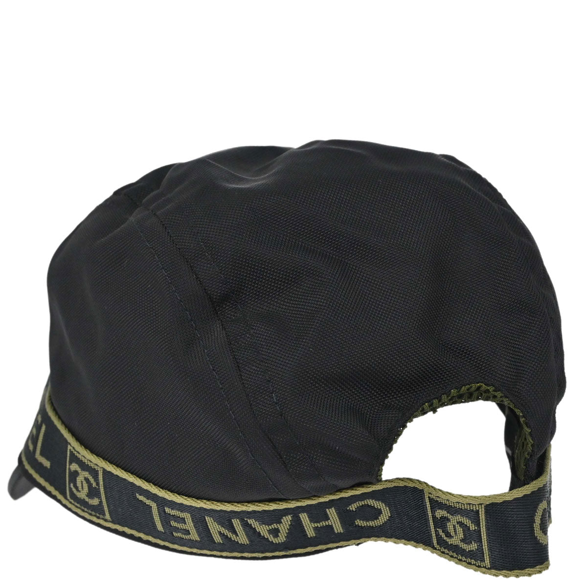Chanel Sport Line Black #M Cap Hat Small Good