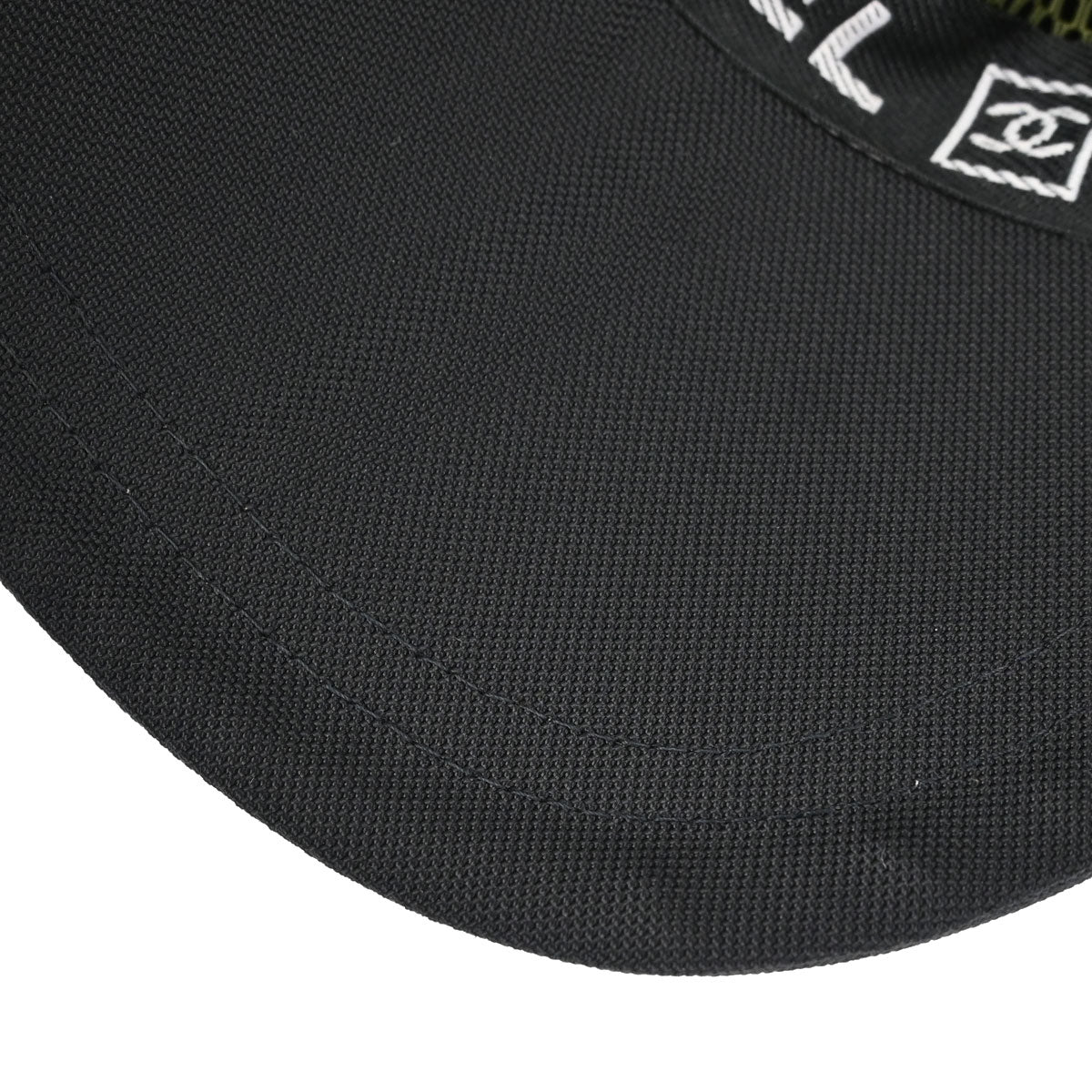 Chanel Sport Line Black #M Cap Hat Small Good