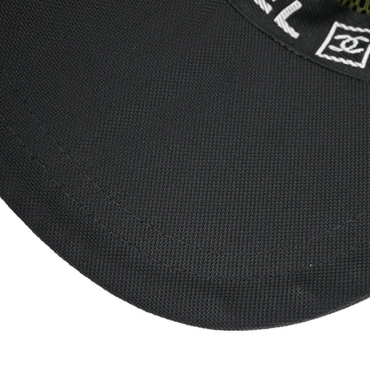 Chanel Sport Line Black #M Cap Hat Small Good