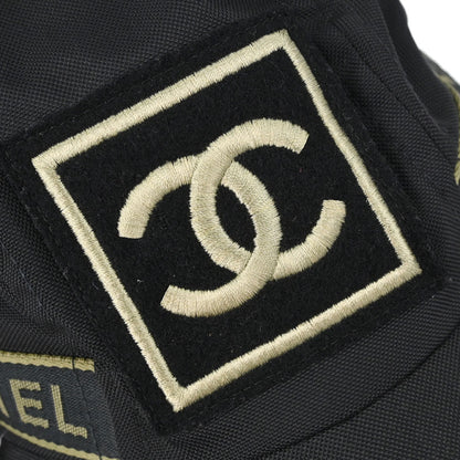 Chanel Sport Line Black #M Cap Hat Small Good