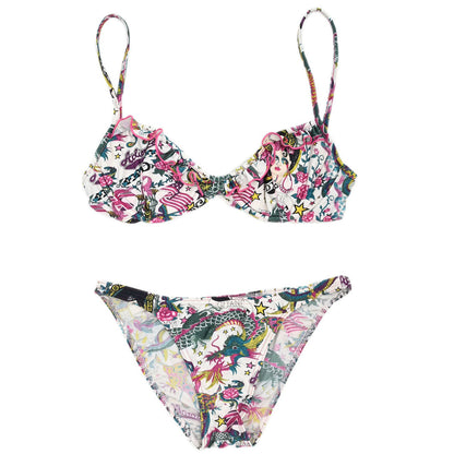 Christian Dior Swimwear Swimsuit Print White #90 #38