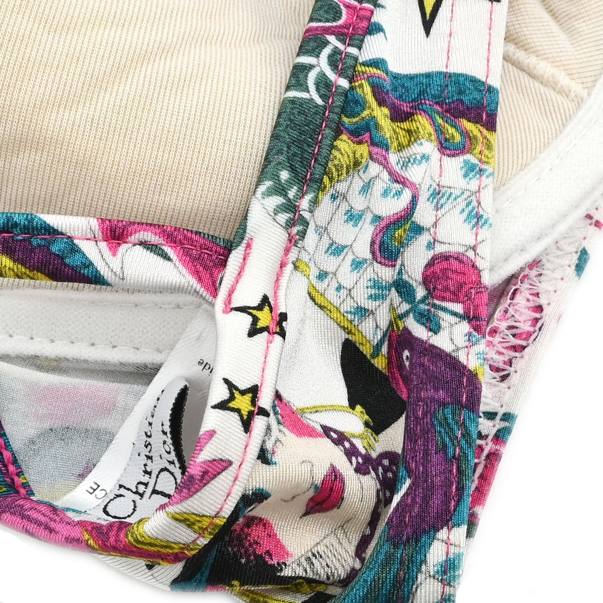 Christian Dior Swimwear Swimsuit Print White #90 #38