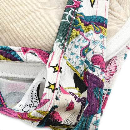 Christian Dior Swimwear Swimsuit Print White #90 #38