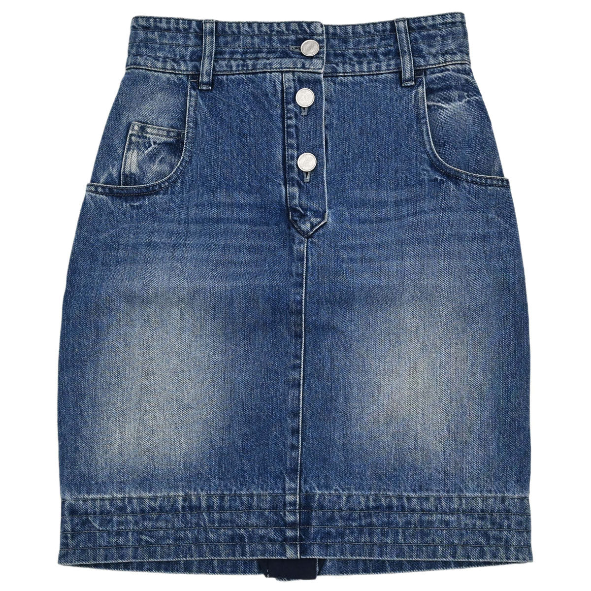 Chanel 2017 Denim Skirt Blue #36