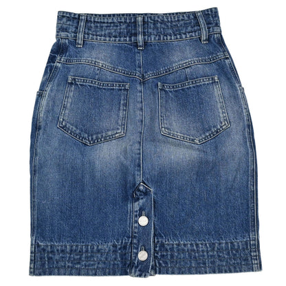 Chanel 2017 Denim Skirt Blue #36