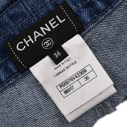 Chanel 2017 Denim Skirt Blue #36