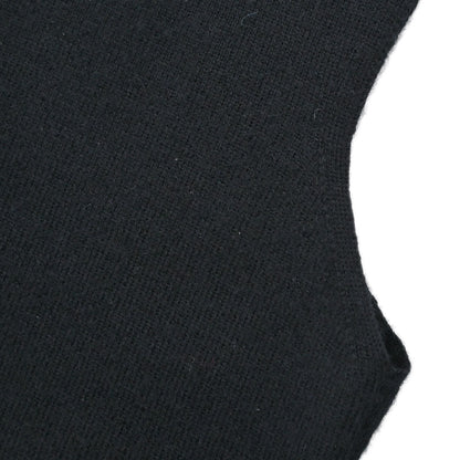 Chanel 2005 Sleeveless Cashmere Top Sequins Beads Black #38