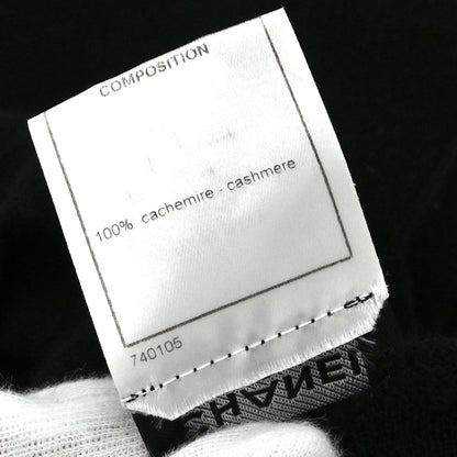 Chanel 2005 Sleeveless Cashmere Top Sequins Beads Black #38