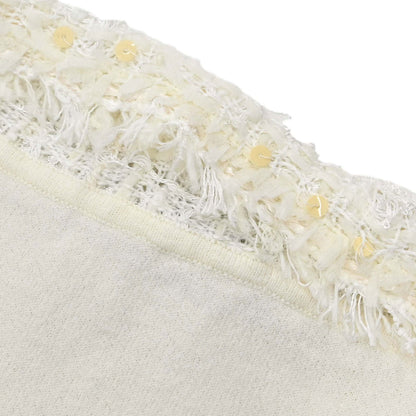 Chanel 2005 Short Sleeve Top Sequins Ivory #40