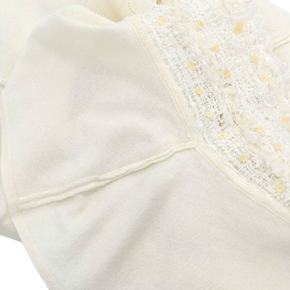 Chanel 2005 Short Sleeve Top Sequins Ivory #40