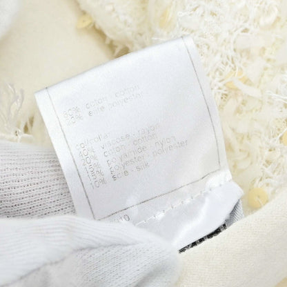 Chanel 2005 Short Sleeve Top Sequins Ivory #40