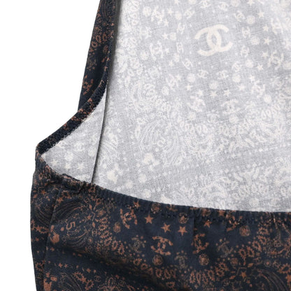 Chanel 2014 Paisley Halter Dress Navy #36