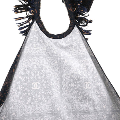 Chanel 2014 Paisley Halter Dress Navy #36