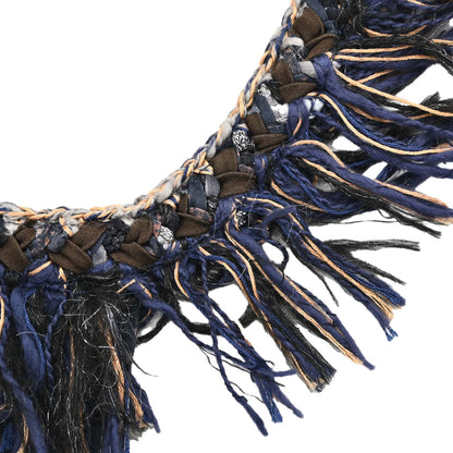 Chanel 2014 Paisley Halter Dress Navy #36