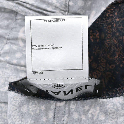 Chanel 2014 Paisley Halter Dress Navy #36