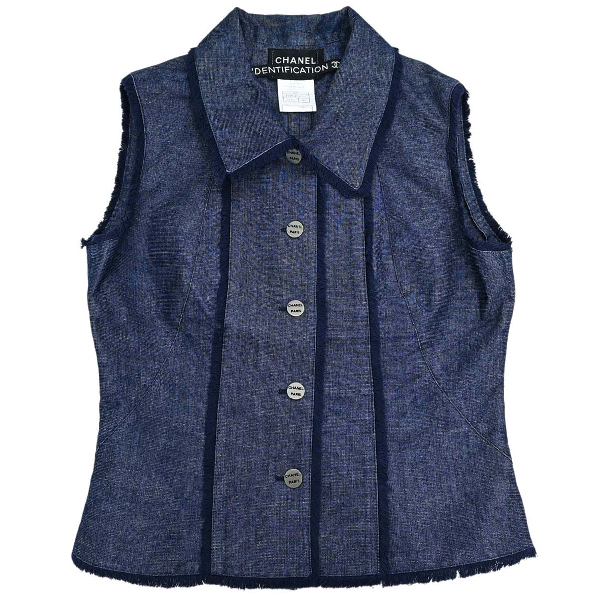 Chanel 2000 Vest Denim Indigo #40