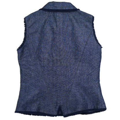Chanel 2000 Vest Denim Indigo #40