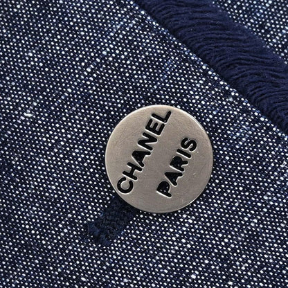 Chanel 2000 Vest Denim Indigo #40