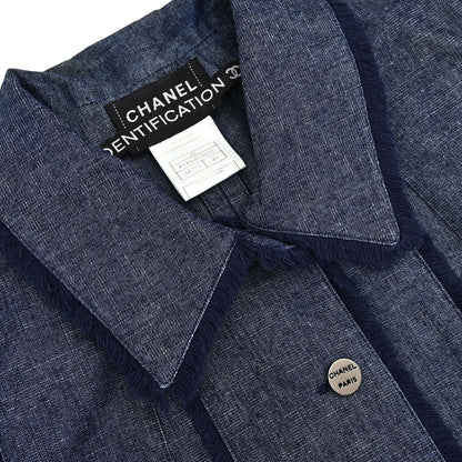 Chanel 2000 Vest Denim Indigo #40