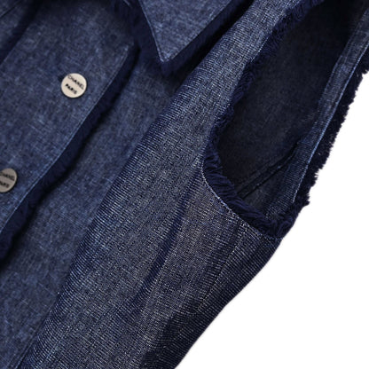 Chanel 2000 Vest Denim Indigo #40