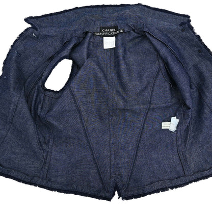 Chanel 2000 Vest Denim Indigo #40