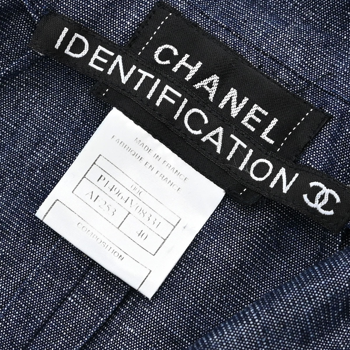 Chanel 2000 Vest Denim Indigo #40