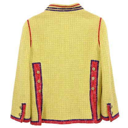 Chanel 2006 Jacket Tweed Yellow #36