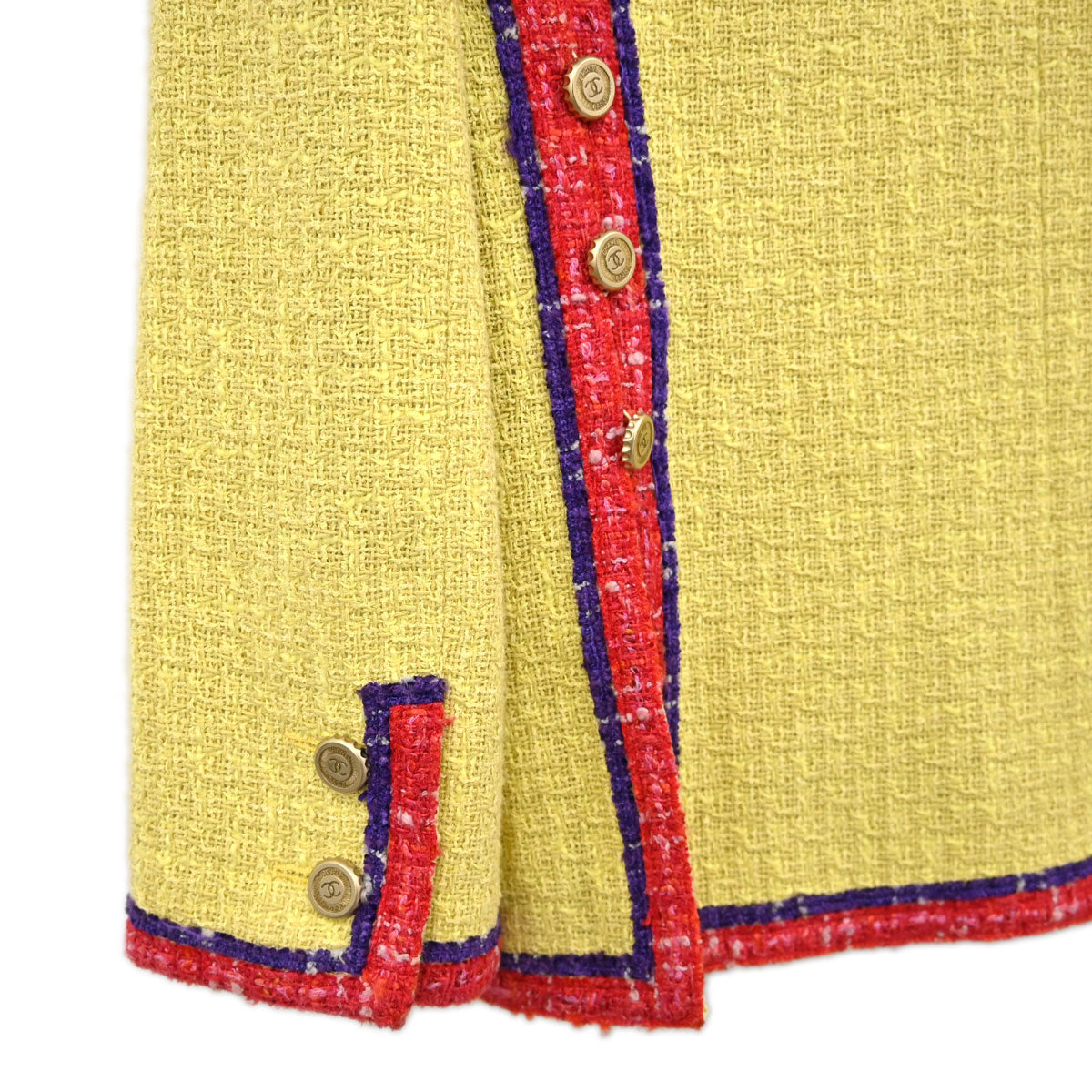 Chanel 2006 Jacket Tweed Yellow #36
