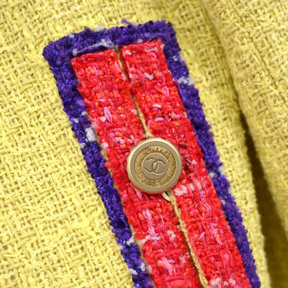 Chanel 2006 Jacket Tweed Yellow #36