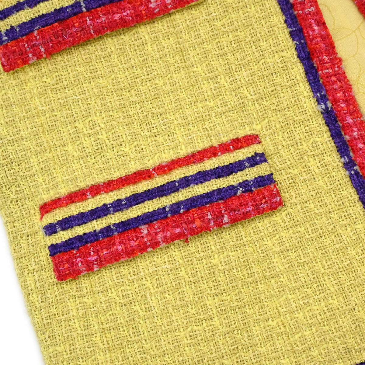 Chanel 2006 Jacket Tweed Yellow #36