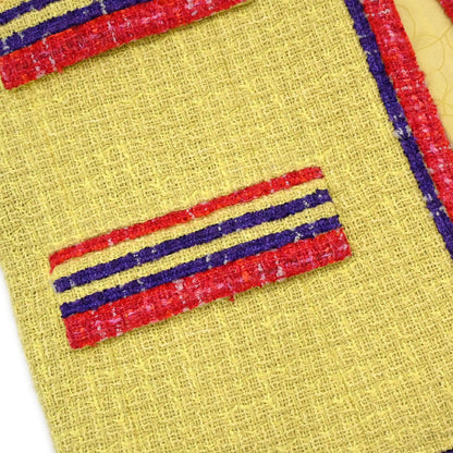 Chanel 2006 Jacket Tweed Yellow #36