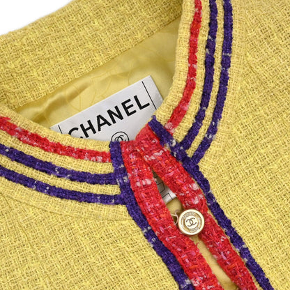 Chanel 2006 Jacket Tweed Yellow #36