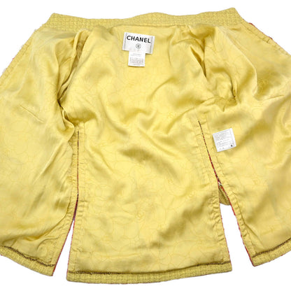 Chanel 2006 Jacket Tweed Yellow #36