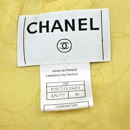 Chanel 2006 Jacket Tweed Yellow #36